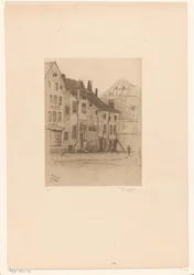 Stare domy na Place Verte w Verviers Vieilles maisons, Place Verte (Verviers) (tytuł oryginalny)