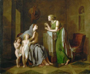 Kornelia, matka Gracchi (olej na płótnie)