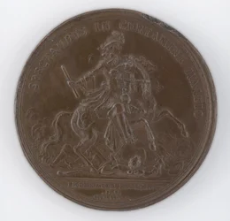 Brązowy medal upamiętniający śmierć Fryderyka, księcia Schomberga