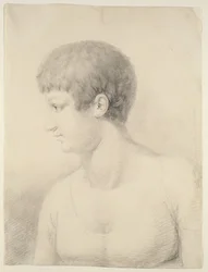 Portret Pauline Runge, 1801 (czarna kreda na papierze)