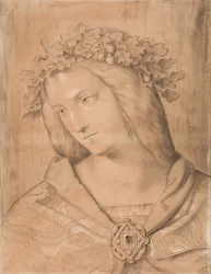 Germania, portret w połowie długości, studium malarstwa freskowego (patrz zdjęcie nr 23678)