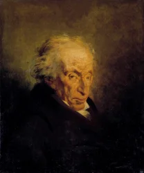 Portret Filippo Giuseppe Marii Ludovico Buonarrotiego, częściej zwanego Philippe Buonarroti (1761-1837), polityk Obraz Philippe Auguste Jeanron (1809-1877) XIX w. Słońce. 0,65x0,54m²