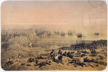 Wojna krymska (1853-1856): Bitwa pod Almą 20.09.1854. Ilustracja