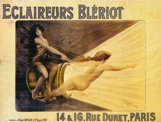 Reklama reflektorów Bleriot, c1905