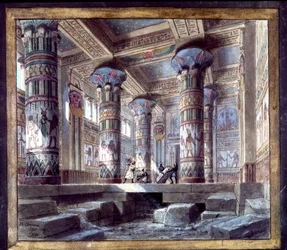 Scenografia Philippe Chaperona do opery Aida Giuseppe Verdi
