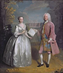 Portret Henryka VII wicehrabiego Irwina i jego żony Anny (olej na płótnie)