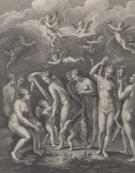 Hera, Afrodyta i Atena przygotowują się do konkursu piękności przed P..., ca. 1729-40.