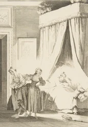 La Gageure des trois Commeres: La Servante, z Opowieści i opowiadań wierszem…, wydane w 1795 r.