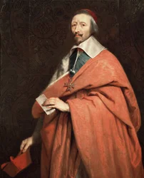Portret Armanda Jean du Plessis, kardynała de Richelieu (olej na płótnie)