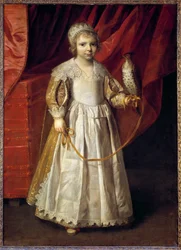 Portret Anne Marie de Chevreuse (1624-1652), córki wielkiego sokolnika Claude de Lorraine, księcia Chevreuse Obraz Philippe de Champaigne (1602-1674)