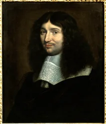 Portret Jeana Baptiste (Jean-Baptiste) Colbert (1619-1683), zarządcy finansów Ludwika XIV”” Obraz Philippe De Champaigne (1602-1674). Reims, Muzeum Sztuk Pięknych. Należy wspomnieć: Reims, Muzeum Sztuk Pięknych