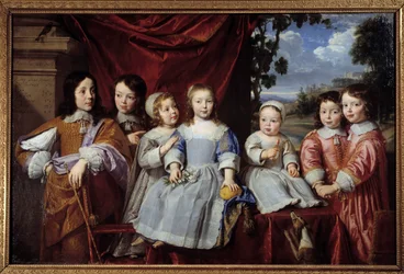 Dzieci Henri Louisa Haberta de Montmort (Henri-Louis Habert de Montmor) (1600-1679), obraz Philippe