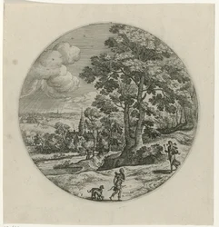 Procris schenkt Cephalus een magische pijl Cephalus en Procris (tytuł serii)