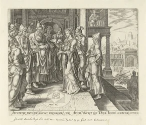 Judyta upomina władców Betulii. Historia Judyty i Holofernesa (tytuł serii)