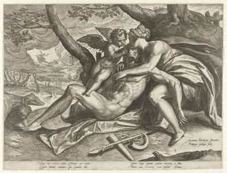 Wenus opłakuje śmierć Adonisa Historia Adonisa (tytuł serii)