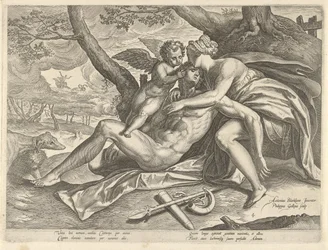 Wenus opłakuje śmierć Adonisa Historia Adonisa (tytuł serii)