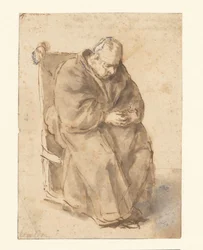Joost van den Vondel, siedzący