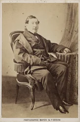 Portret kompozytora Gioachino Antonio Rossiniego 1792-1868, ok. 1860.