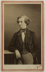 Portret kompozytora Hectora Berlioza 1803-1869, ok. 1860.