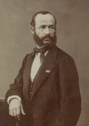 Portret skrzypka i kompozytora Henri Vieuxtempsa 1820-1881, lata 70. XIX wieku.