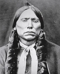 Quanah Parker (ok. 1845-1911) (zdjęcie czarno-białe)