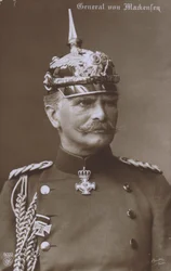 Feldmarszałek August von Mackensen, niemiecki dowódca wojskowy I wojny światowej (zdjęcie czarno-białe)