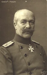 Hermann von Francois, niemiecki generał piechoty z czasów I wojny światowej (zdjęcie czarno-białe)