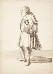 Opat Antonio Niccolini, ok. 1725 (rysunek piórkiem i tuszem)