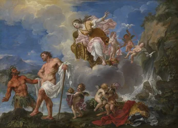 Oczyszczenie Eneasza w rzece Numicius, ok. 1725 (olej na płótnie)