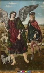 Archanioł Rafał i Tobiasz, 1465-70