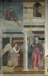 Zwiastowanie - fresk, ok. 1455