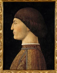 Portret Zygmunta Malatesty, Pana Rimini (1417-1468) Obraz Piero della Francesca (1410 / 1420-1492) 1451 niedziela 0,44 X 0,34 m - Portret Zygmunta Malatesty (Sigismondo Pandolfo Malatesta), Pana Rimini (1417-1468). Obraz Piero della Fr