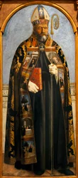 Święty Augustyn - Obraz Piero della Francesca (ok. 1415-1492), tempera na drewnie