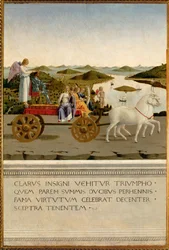 Triumf księcia Urbino, Federico da Montefeltro (tempera na drewnie)