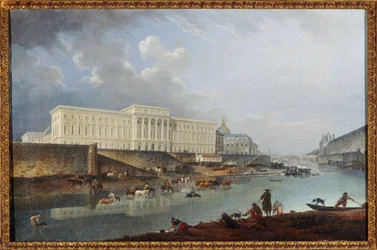 Hôtel de la Monnaie, Quai de Conti i Sekwana widziane z Pointe de la Cité