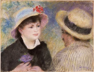 Para w łodzi (rzekomo Aline Charigot i Renoir)