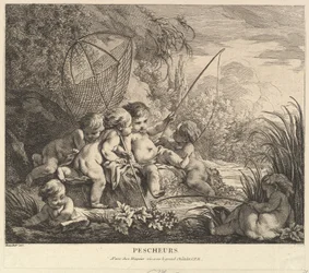 Dzieci Wędkarstwo, ca. 1738.