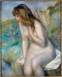 Obraz Kąpiący się, Pierre Auguste Renoir (1841-1919) 1892 Kolekcja prywatna