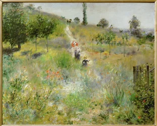 Chemin montant dans les hautes herbes (olej na płótnie)