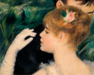 Taniec w mieście - Jedną z modelek była francuska malarka Suzanne Valadon (1865-1938) (detal)