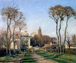 „Wjazd do wioski Voisins, Yvelines”, 1872.