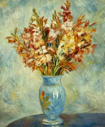 Mieczyki w Niebieskim Wazonie; Mieczyk w niebieskim wazonie, 1884
