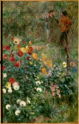 Le jardin rue Cortot a Montmartre Obraz Pierre Auguste Renoir (1841-1919) 1876 Pittsburgh. Instytut Sztuki
