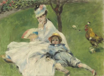 Madame Monet i jej syn, 1874