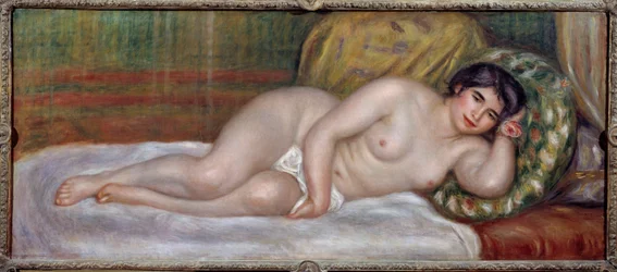 Naga kobieta (Gabrielle). Gabrielle Renard (1879-1959) była nianią Jeana Renoira (1894-1979), syna malarza. Obraz Pierre