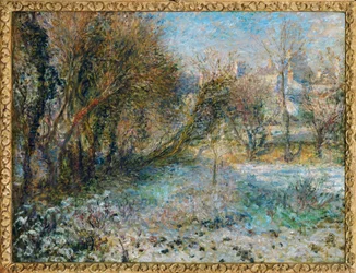Śnieżny krajobraz (olej na płótnie)