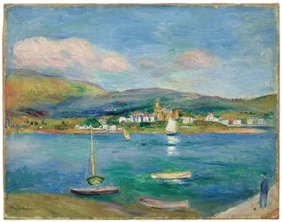 Port rybacki, widok Hondarribia z Hendaye, 1895 r.