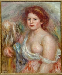 Portret modelki w popiersiu Obraz Pierre Auguste Renoir