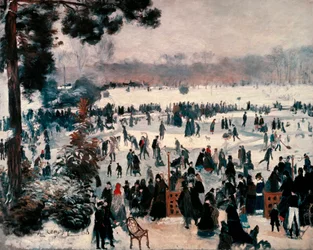“Łyżwiarze w Bois de Boulogne w Paryżu”