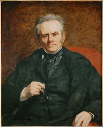 William Sisley, ojciec malarza Alfreda Sisleya (olej na płótnie)